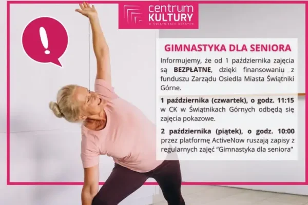 Gimnastyka dla seniora w Świątnikach Górnych od października bezpłatna