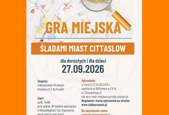 Niedziela Cittaslow w Barczewie – „Na setnych obrotach” już 27 września
