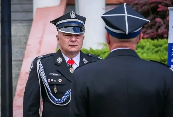 Nowy MAN dla OSP Orzysz i Złoty Znak Związku dla dh. Mariusza Semenowicza