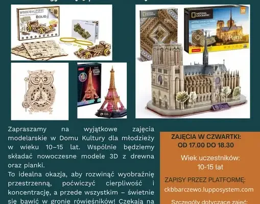 Klub Konstruktora 3D w Barczewie – kreatywne zajęcia dla młodzieży