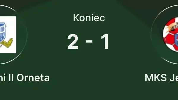 MKS Jeziorany przegrywa 2:1 w Ornecie. Bramka Pawłowskiego