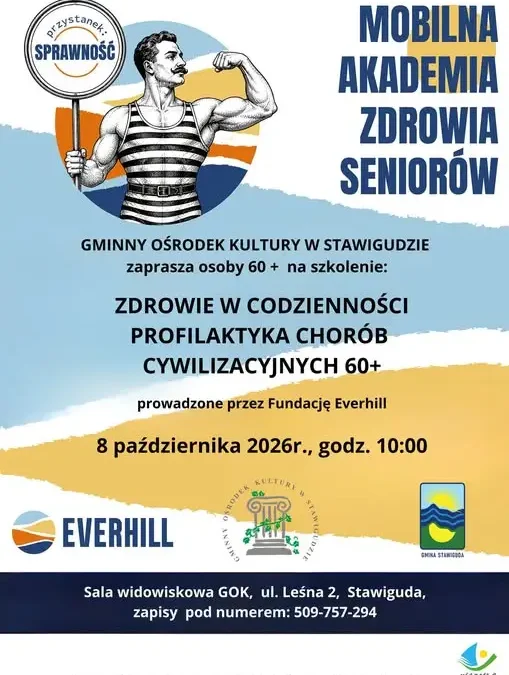 Warsztaty „Zdrowie w codzienności” dla seniorów 60+ w Stawigudzie
