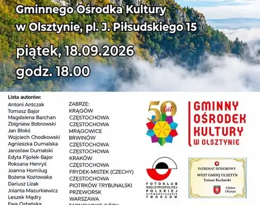 Wernisaż „Oblicza Jury 2025” w Olsztynie – fotograficzna podróż po Jurze Krakowsko-Częstochowskiej