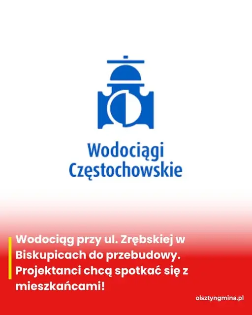 Przebudowa wodociągu na ul. Zrębskiej w Biskupicach – projektanci zapraszają mieszkańców na spotkania