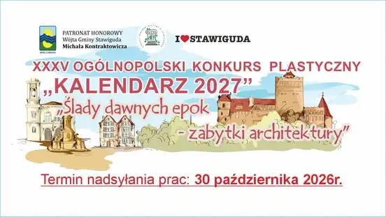 GOK Stawiguda zaprasza dzieci na XXXV Konkurs Plastyczny „Kalendarz GOK 2027”