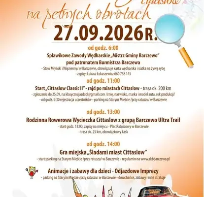 Niedziela Cittaslow w Barczewie – 27 września pełna atrakcji