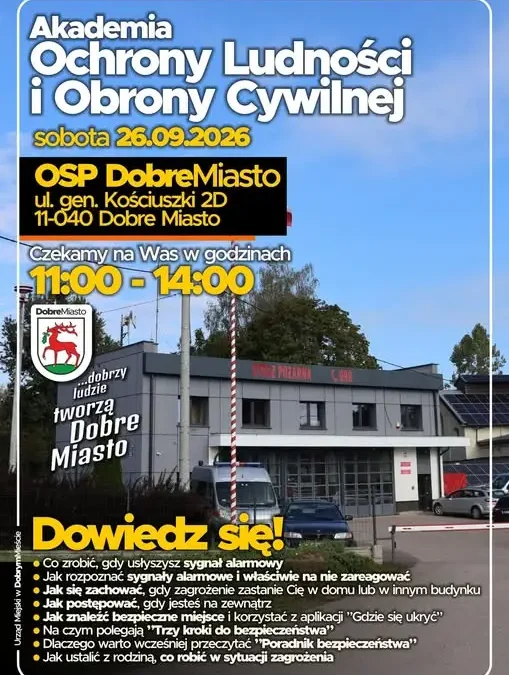 Dobromiejskie OSP zaprasza na Akademię Ochrony Ludności i Obrony Cywilnej