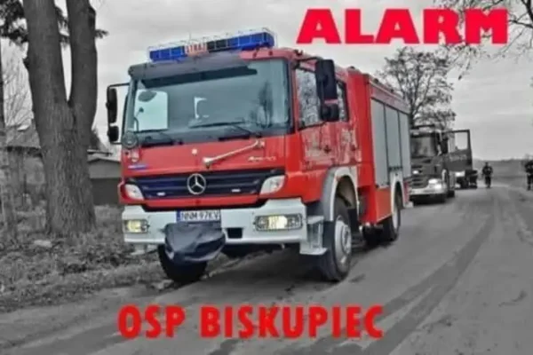 Fałszywy alarm w Biskupcu: Strażacy z OSP i PSP w akcji