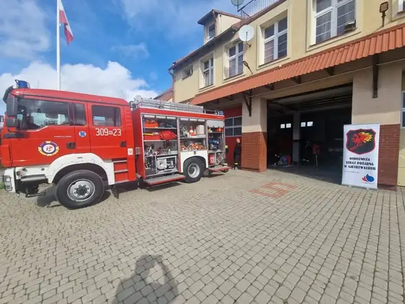 Trening reagowania na sygnały alarmowe w OSP Gietrzwałd