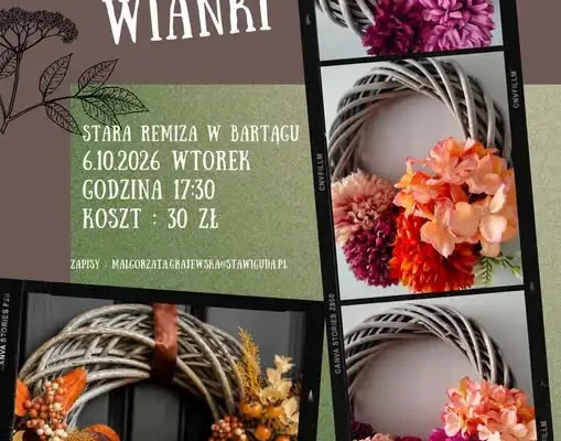 Jesienne Wianki w Bartągu – warsztaty rękodzieła już 6 października