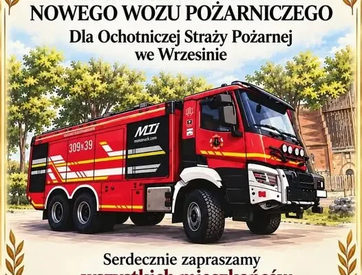 Nowy wóz pożarniczy dla OSP Wrzesina – dziś uroczyste przekazanie