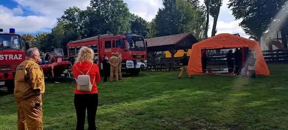 Krajowy Trening Reagowania w Butrynach – mieszkańcy uczą się, jak działać w kryzysie