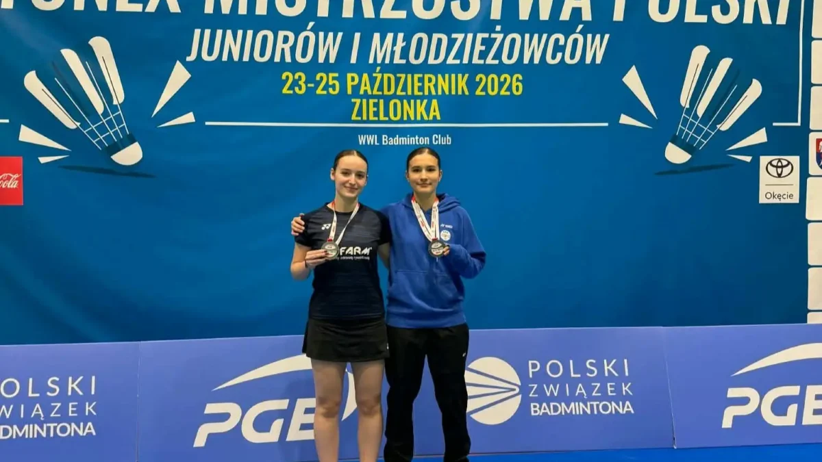 Srebrny medal Oliwii Kanik na Mistrzostwach Polski Juniorów w badmintonie