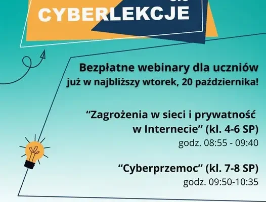 Cyberlekcje 3.0: bezpłatne webinary o bezpieczeństwie w sieci dla szkół podstawowych