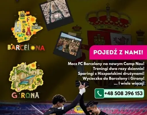 Warmia Camp 2027: piłkarski obóz na Costa Brava z meczem FC Barcelony