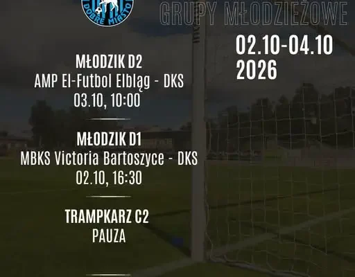 Weekendowy rozkład spotkań #kolejka7 – młodzież DKS zagra na wyjazdach