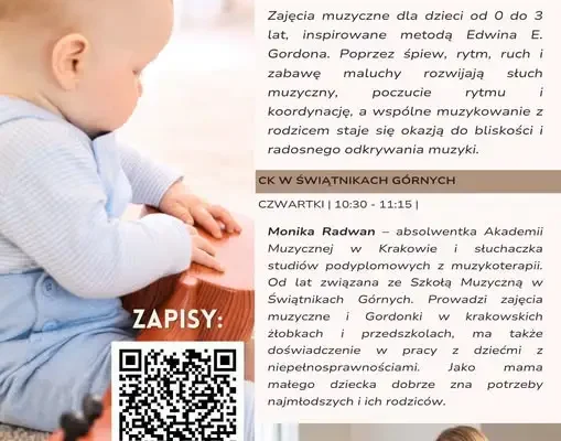 Muzyczne Smyki w Świątnikach Górnych – ruszają zapisy na zajęcia dla najmłodszych