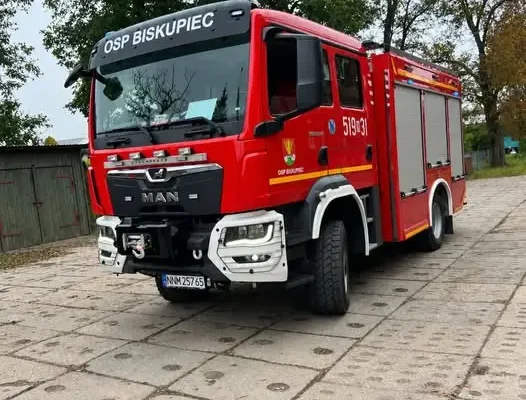 Interwencja OSP Biskupiec: zastęp zadysponowany do otwarcia mieszkania na ulicy Lipowej