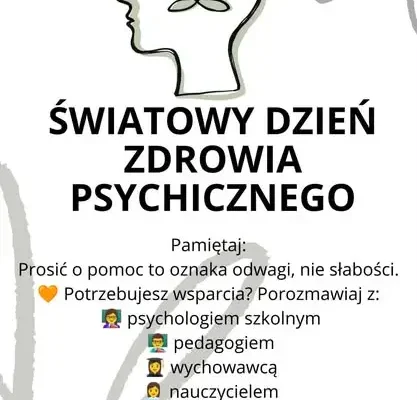 Światowy Dzień Zdrowia Psychicznego w szkole – gazetka, ulotki i wsparcie dla uczniów