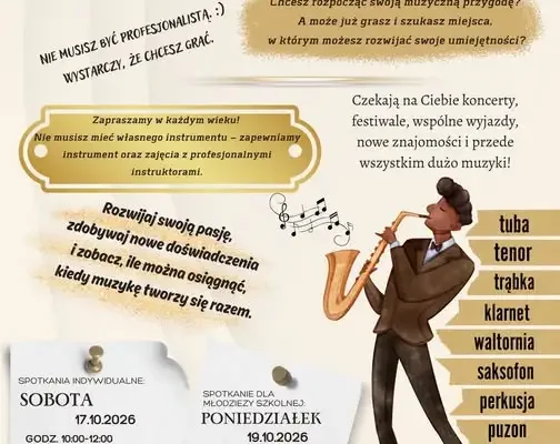 Młodzieżowa Orkiestra Dęta „Sempre” zaprasza na nabór – spotkanie już 17 października