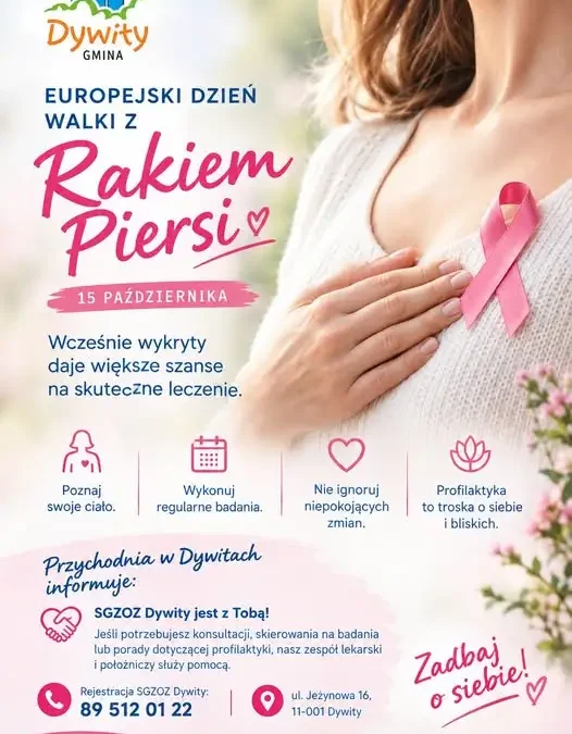 Europejski Dzień Walki z Rakiem Piersi – zadbaj o siebie nie tylko od święta