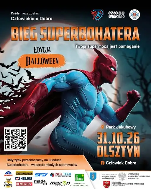 II Bieg Superbohatera w Olsztynie – strażacy OSP pobiegną dla dzieci