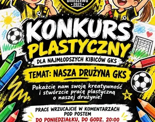 Konkurs plastyczny dla najmłodszych kibiców GKS Gietrzwałd-Unieszewo
