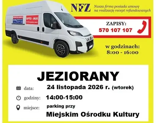 Bezpłatne badanie wzroku w Jezioranach – 24 listopada 2026