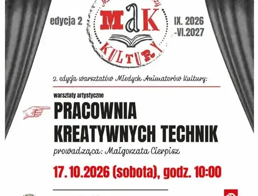 Świątki: warsztaty kreatywne dla młodzieży już w sobotę 17 października