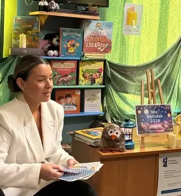 Noc Bibliotek w Biskupcu: magiczne spotkanie z przedszkolakami