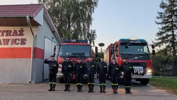 Strażacy z Warmii i Mazur oddali hołd tragicznie zmarłym kolegom z Niska