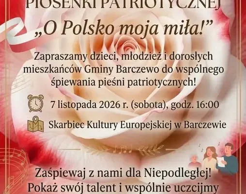 VIII Gminny Przegląd Piosenki Patriotycznej w Barczewie – zapisy trwają