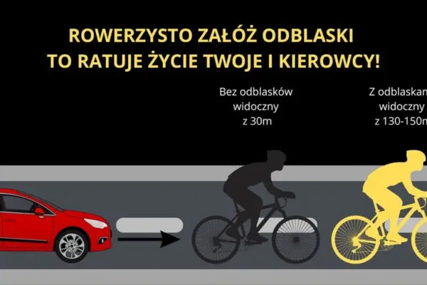 Gietrzwałd przypomina: odblaski i światła mogą uratować życie na drodze