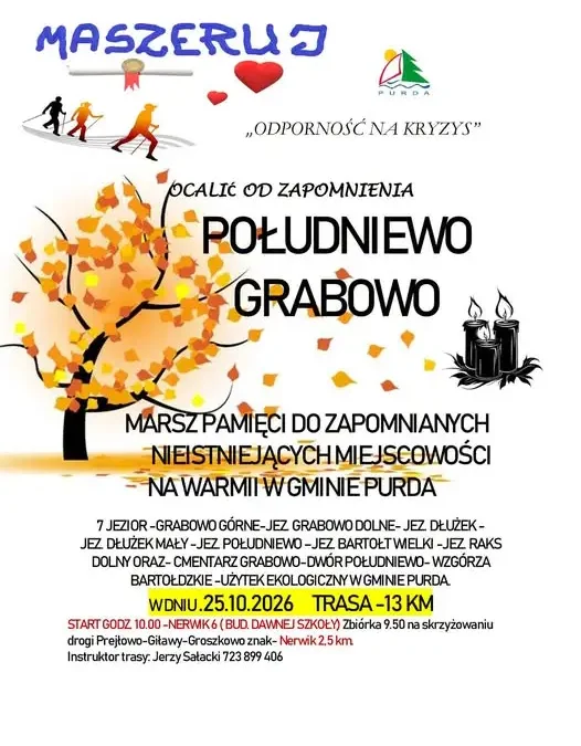 21. marsz Jerzego Sałackiego poprowadzi śladami dawnych osad Południewo i Grabowo