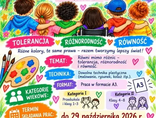 Konkurs plastyczny „Równi mimo różnic” w Żardenikach – zgłoszenia do 29 października