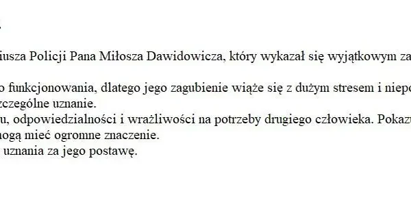 Policjanci odnaleźli aparat słuchowy dziewczynki w deszczu i zmroku