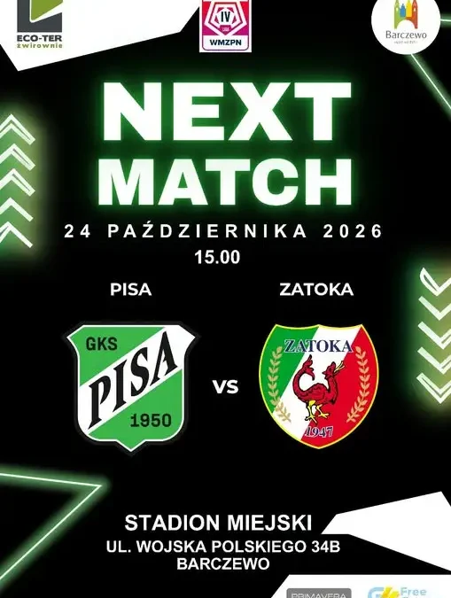 Pisa Barczewo podejmie beniaminka. Zatoka Braniewo walczy o punkty w XIII kolejce