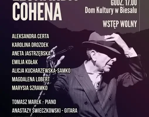Memoriał Leonarda Cohena w Biesalu – 8 listopada w Domu Kultury