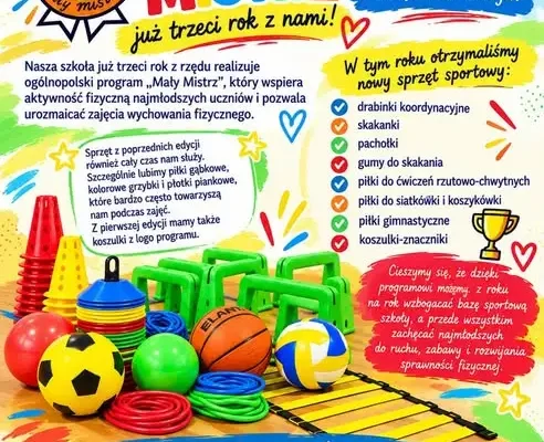 Świątniki Górne: trzeci rok „Małego Mistrza” i nowa partia sprzętu sportowego