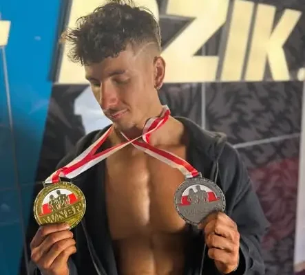 Filip z gminy Jonkowo wicemistrzem Polski w kulturystyce naturalnej Open Heavyweight