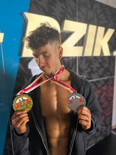 Filip z gminy Jonkowo wicemistrzem Polski w kulturystyce naturalnej Open Heavyweight