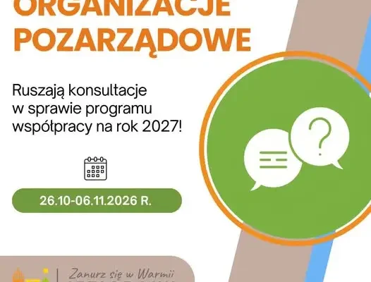 Jeziorany konsultują program współpracy z NGO na 2027 rok