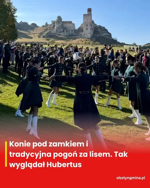 Hubertus w Olsztynie: konie, orkiestra i pogoń za lisem