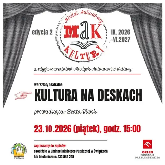 Warsztaty teatralne w Świątkach – jeszcze można dołączyć!