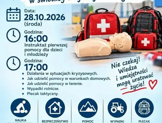 Szkolenie z pierwszej pomocy i reagowania kryzysowego w Różynce