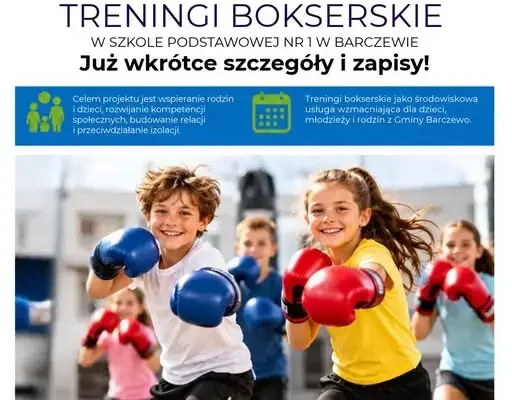 Boks dla dzieci i rodzin w Barczewie – gmina pozyskała 22 800 zł na treningi