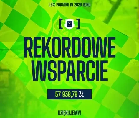 Gieksa Stawiguda wiceliderem województwa w akcji 1,5% podatku